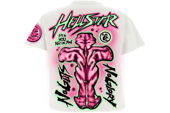 T-SHIRT HELLSTAR NO GUTS NO GLORY WHITE