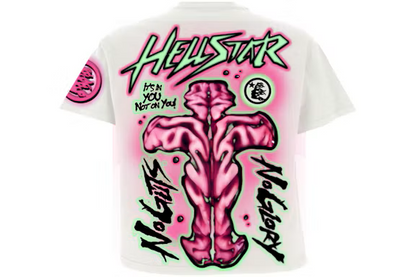 T-SHIRT HELLSTAR NO GUTS NO GLORY WHITE